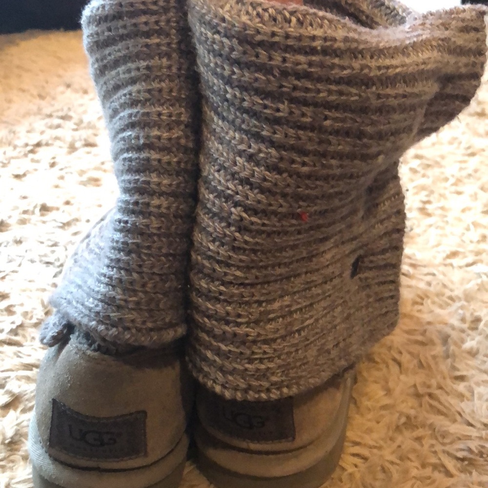 Gray Knitted Authentic Ugg Boots - image 2
